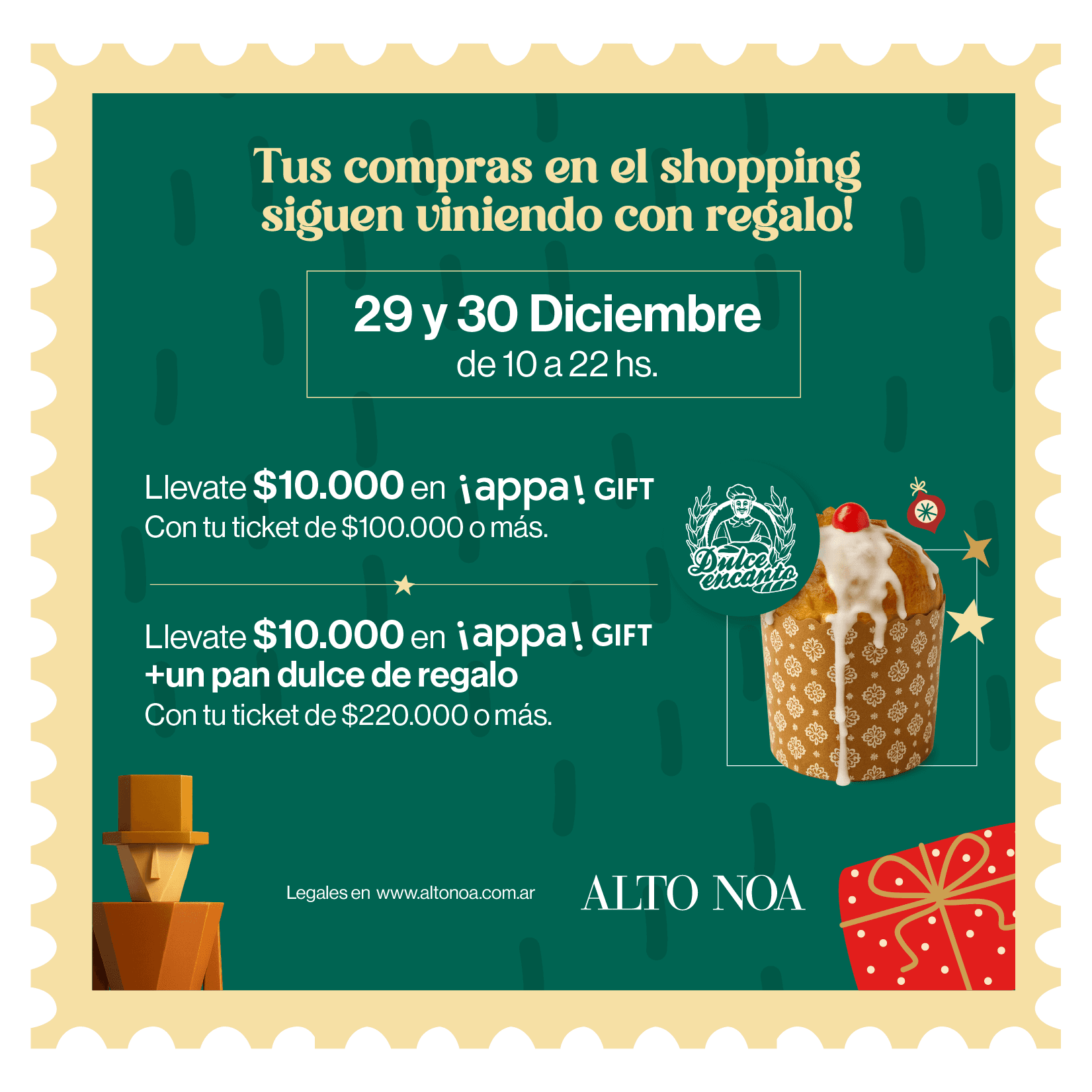 Tus compras en Alto Noa siguen viniendo con regalo