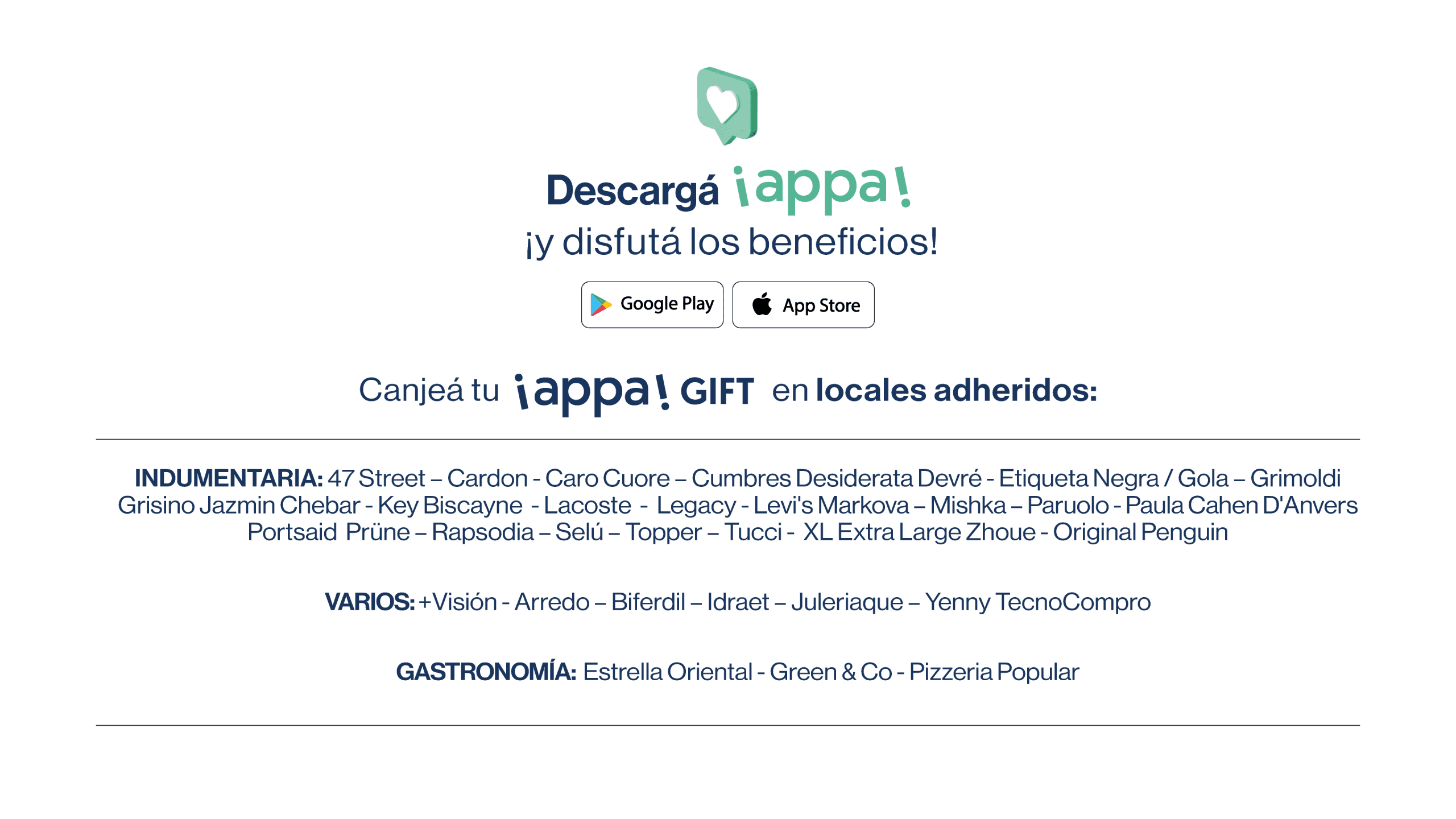 ¡appa! GIFT - Turismo: descargá la app y disfrutá Alto Noa