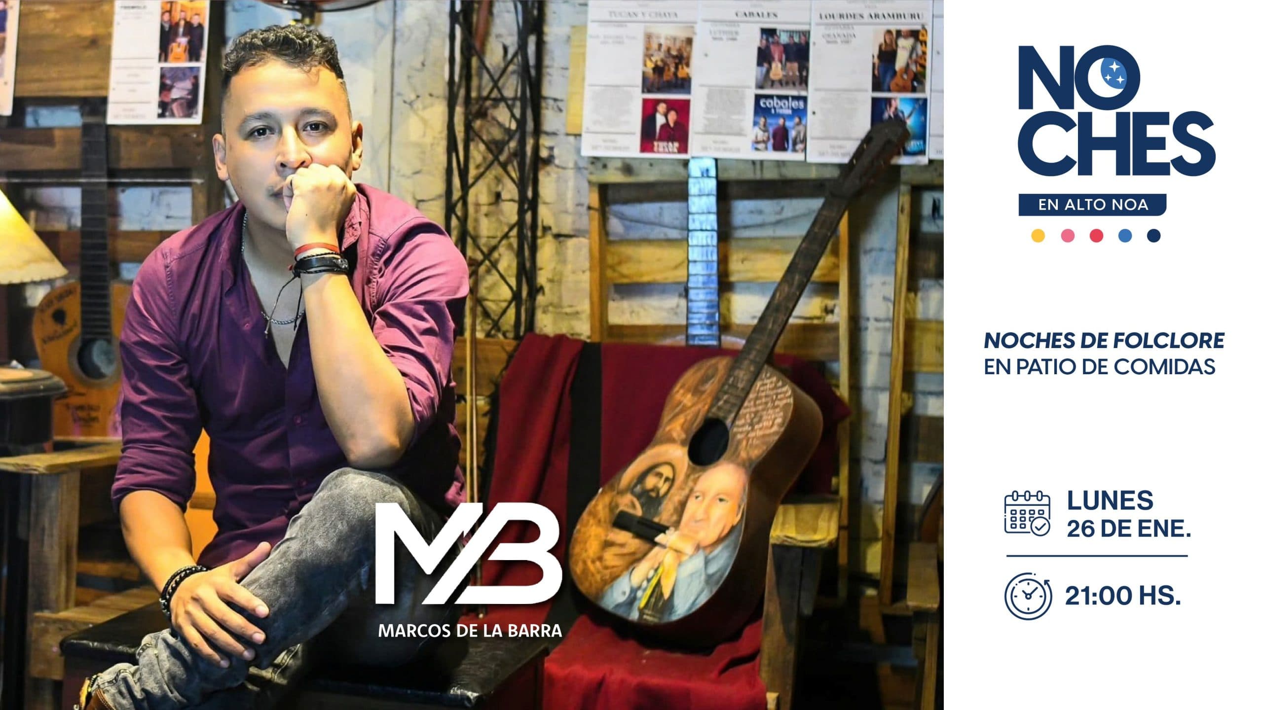 Marcos de la Barra en Noches de Folclore